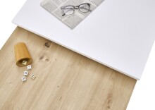 Couchtisch >Alida< in Artisan Eiche, weiß - 110x40x60cm (BxHxT)