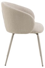 Esszimmerstuhl >Eleanor< (2er-Set) Design 4-Fuß, Bezug beige - 55,5x79x55cm (BxHxT)