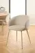 Esszimmerstuhl >Eleanor< (2er-Set) Design 4-Fuß, Bezug beige - 55,5x79x55cm (BxHxT)