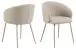 Esszimmerstuhl >Eleanor< (2er-Set) Design 4-Fuß, Bezug beige - 55,5x79x55cm (BxHxT)