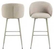 Barhocker >Eleanor< (2er-Set) 4-Fußgestell,...
