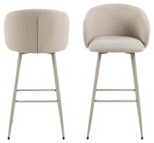 Barhocker >Eleanor< (2er-Set) 4-Fußgestell,...
