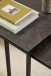 Satztisch >Katrine< (2er-Set) Glas-Keramik / schwarz - 50x55x50 + 43x43x50 cm (BxHxT)