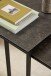 Satztisch >Katrine< (2er-Set) Glas-Keramik / schwarz - 50x55x50 + 43x43x50 cm (BxHxT)
