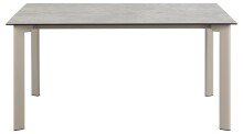 Esstisch >Palermo< in grau, Keramik / Metall - 160x75x90cm (BxHxT)