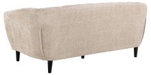 3-Sitzer >Ria< Taschenfederkern, Bezug beige, Chenille Stoff - 191x78x84cm (BxHxT)
