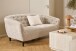 3-Sitzer >Ria< Taschenfederkern, Bezug beige, Chenille Stoff - 191x78x84cm (BxHxT)