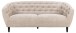 3-Sitzer >Ria< Taschenfederkern, Bezug beige, Chenille Stoff - 191x78x84cm (BxHxT)