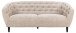 3-Sitzer >Ria< Taschenfederkern, Bezug beige, Chenille Stoff - 191x78x84cm (BxHxT)