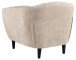 Sessel >Ria< Taschenfederkern, Bezug beige, Chenille Stoff - 97x78x84cm (BxHxT)