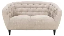 2-Sitzer >Ria< Taschenfederkern, Bezug beige,...