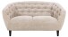 2-Sitzer >Ria< Taschenfederkern, Bezug beige, Chenille Stoff - 150x78x84cm (BxHxT)