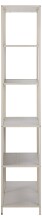 Standregal >Seaford< in grau, Metall / Hozwerkstoff - 77x185x35cm (BxHxT)