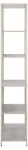 Standregal >Seaford< in grau, Metall / Hozwerkstoff - 77x185x35cm (BxHxT)