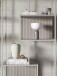 Standregal >Seaford< in grau, Metall / Hozwerkstoff - 77x185x35cm (BxHxT)