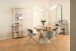 Standregal >Seaford< in grau, Metall / Hozwerkstoff - 77x185x35cm (BxHxT)