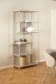 Standregal >Seaford< in grau, Metall / Hozwerkstoff - 77x185x35cm (BxHxT)