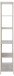 Standregal >Seaford< in grau, Metall / Hozwerkstoff - 77x185x35cm (BxHxT)
