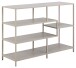 Standregal >Seaford< in grau, Metall / Holzwerkstoff - 114x78x35cm (BxHxT)