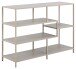Standregal >Seaford< in grau, Metall / Holzwerkstoff - 114x78x35cm (BxHxT)