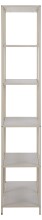 Standregal >Seaford< in grau, Metall / Holzwerkstoff - 77x185x35cm (BxHxT)