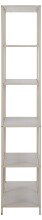 Standregal >Seaford< in grau, Metall / Holzwerkstoff - 77x185x35cm (BxHxT)