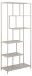 Standregal >Seaford< in grau, Metall / Holzwerkstoff - 77x185x35cm (BxHxT)