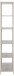 Standregal >Seaford< in grau, Metall / Holzwerkstoff - 77x185x35cm (BxHxT)