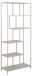 Standregal >Seaford< in grau, Metall / Holzwerkstoff - 77x185x35cm (BxHxT)