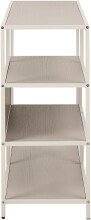Standregal >Seaford< in grau, Metall / Holzwerkstoff - 114x78x35cm (BxHxT)