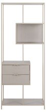 Standregal >Seaford< 2 Schübe, in grau - 77x185x35 (BxHxT)