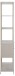 Standregal >Seaford< 2 Schübe, in grau - 77x185x35 (BxHxT)