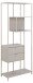 Standregal >Seaford< 2 Schübe, in grau - 77x185x35 (BxHxT)