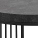 Couchtisch >Strington< rund, in schwarz - 65x35x65 (BxHxT)