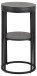 Beistelltisch >Strington< mit Ablage, in schwarz - 35x65x35 (BxHxT)