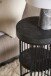Beistelltisch >Strington< mit Ablage, in schwarz - 35x65x35 (BxHxT)