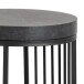 Beistelltisch >Strington< mit Ablage, in schwarz - 35x65x35 (BxHxT)