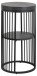 Beistelltisch >Strington< mit Ablage, in schwarz - 35x65x35 (BxHxT)
