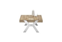 Couchtisch >BURGAS< in eichenfarben, Zereiche - 65x35x65cm (BxHxT)