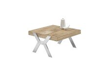 Couchtisch >BURGAS< in eichenfarben, Zereiche - 65x35x65cm (BxHxT)