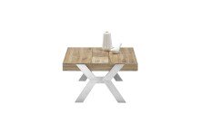 Couchtisch >BURGAS< in eichenfarben, Zereiche - 65x35x65cm (BxHxT)