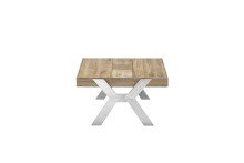 Couchtisch >BURGAS< in eichenfarben, Zereiche - 65x35x65cm (BxHxT)