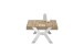 Couchtisch >BURGAS< in eichenfarben, Zereiche - 65x35x65cm (BxHxT)