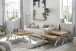 Couchtisch >BURGAS< in eichenfarben, Zereiche - 65x35x65cm (BxHxT)