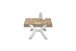 Couchtisch >BURGAS< in eichenfarben, Zereiche - 65x35x65cm (BxHxT)