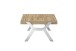 Couchtisch >BURGAS< in eichenfarben, Zereiche massiv/ Metall - 80x45x80 (BxHxT)