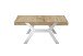 Couchtisch >BURGAS< in eichenfarben, Zereiche massiv/ Metall - 110x45x70 (BxHxT)