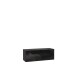 Lowboard >LIBERTAD< Hängeschrank, Schwarz Glanz / Schwarz - 99,5x37,5x34,8cm (BxHxT)