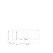 Lowboard >LIBERTAD< Hängeschrank, in Weiss - 99,5x37,5x34,8cm (BxHxT)