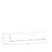 Lowboard >LIBERTAD< Hängeschrank, in sandfarbig - 178,8x37,5x34,8cm (BxHxT)